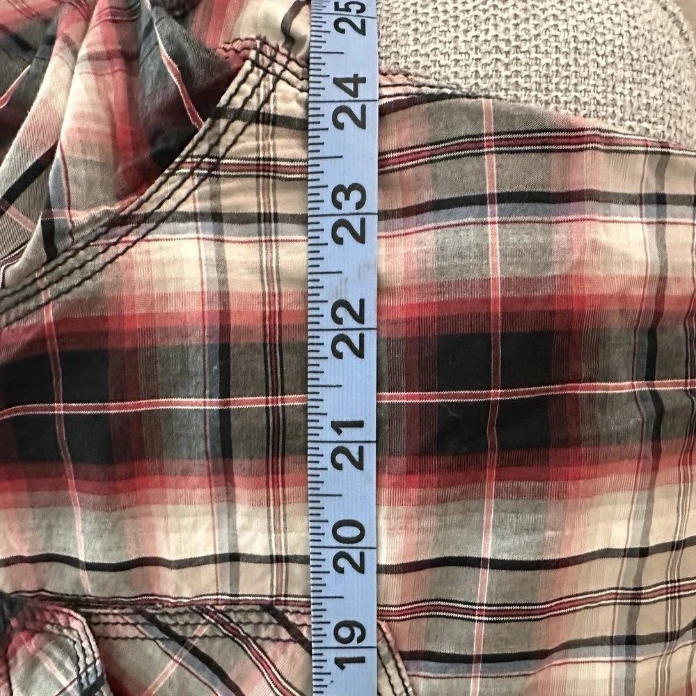 Wrangler 20X‎ Twenty X Western Plaid Pearl Snap Shirt MJ1246M Size Mens XL